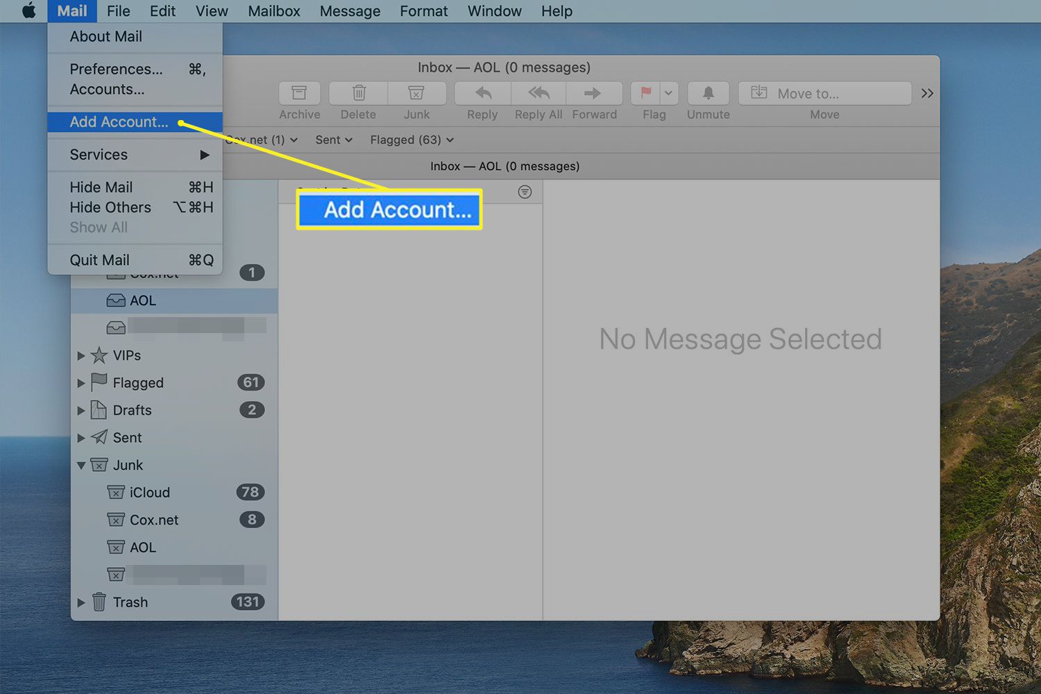 hotmail email settings for mac